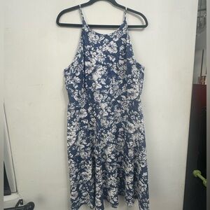Fortune + Ivy Blue and White Floral Dress